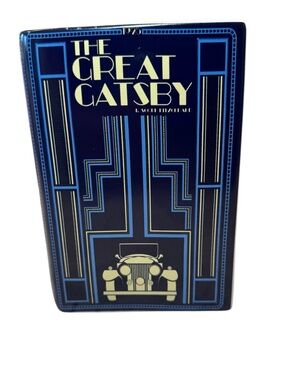 NWT Great Gatsby Ceramic Book flower Vase Book Lover Literary Gift Book Club